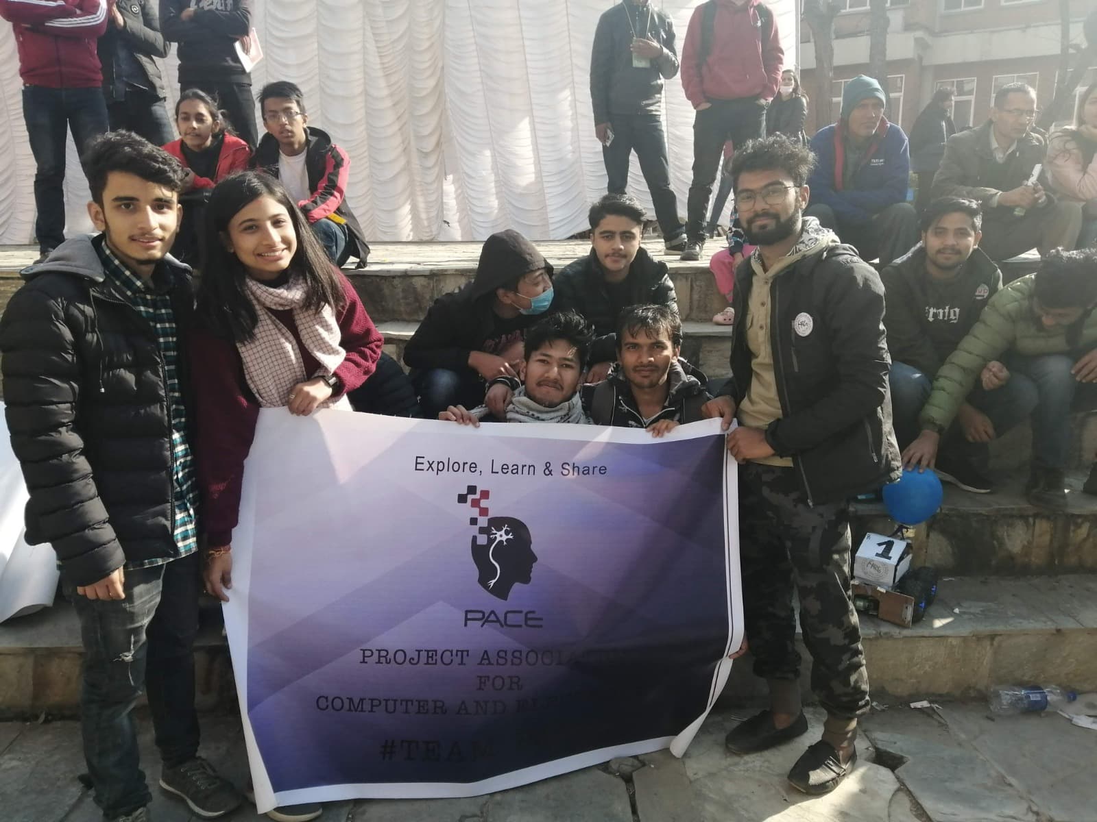 With the team at a PACE robotics and innovation event